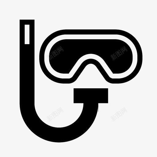 浮潜潜水护目镜图标svg_新图网 https://ixintu.com 浮潜 潜水护目镜