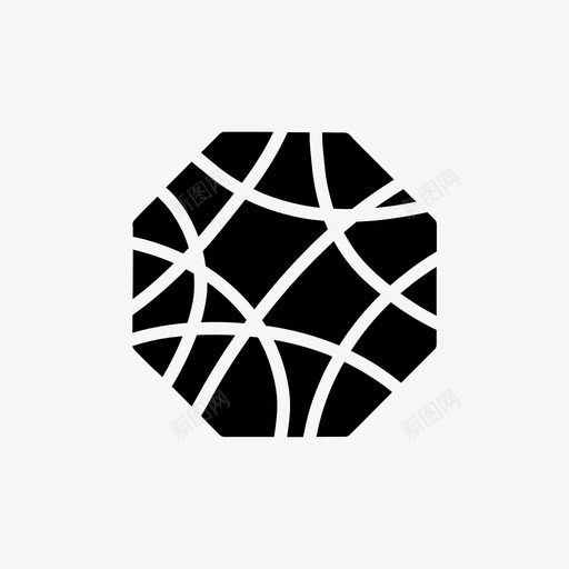 八角形图案线图标svg_新图网 https://ixintu.com 八角形 图案 线 马赛克