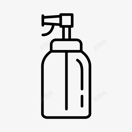 护发美容瓶子图标svg_新图网 https://ixintu.com 化妆品 喷雾瓶 奶油 护发 瓶子 美容