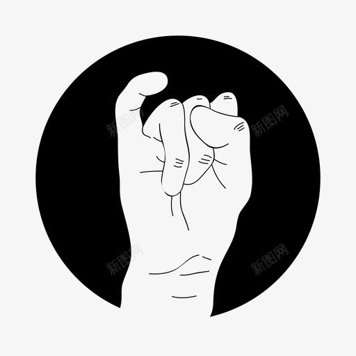 手语言手语图标svg_新图网 https://ixintu.com 手 手语 语言