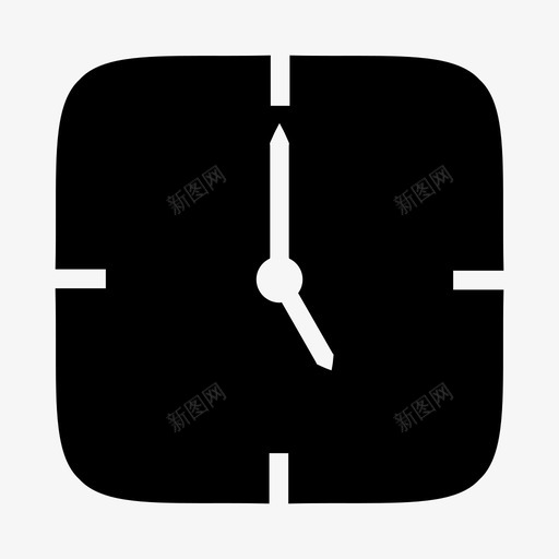 时钟闹钟五图标svg_新图网 https://ixintu.com 五 日程表 时钟 时钟字形 时间 闹钟