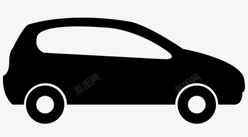 掀背车轿车车辆图标svg_新图网 https://ixintu.com 掀背车 车轮 车辆 轿车