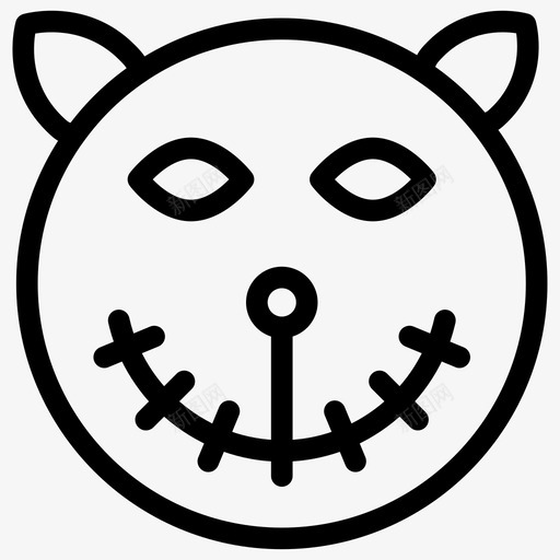 鬼魂万圣节木乃伊图标svg_新图网 https://ixintu.com 万圣节 万圣节线路图标 僵尸 恐怖 木乃伊 鬼魂