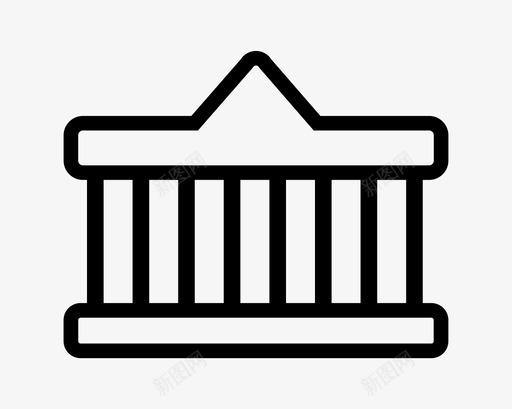 寺庙小礼拜堂宫廷图标svg_新图网 https://ixintu.com 修道院 宫廷 寺庙 小礼拜堂 庇护所