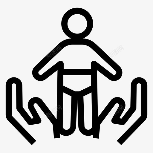 孩子照顾图标svg_新图网 https://ixintu.com 孩子 照顾