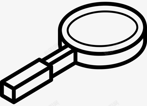 缩放基本要素等距图标svg_新图网 https://ixintu.com 基本要素 放大镜 等距 缩放 要素iso轮廓
