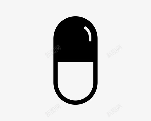 片剂胶囊药物图标svg_新图网 https://ixintu.com 健康 治疗 片剂 胶囊 药物