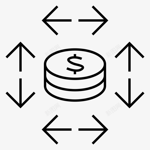 投资回报率财务图标svg_新图网 https://ixintu.com 投资回报率 财务