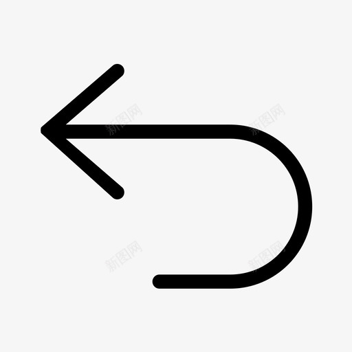 转向箭头u形转弯图标svg_新图网 https://ixintu.com u形转弯 箭头 转向