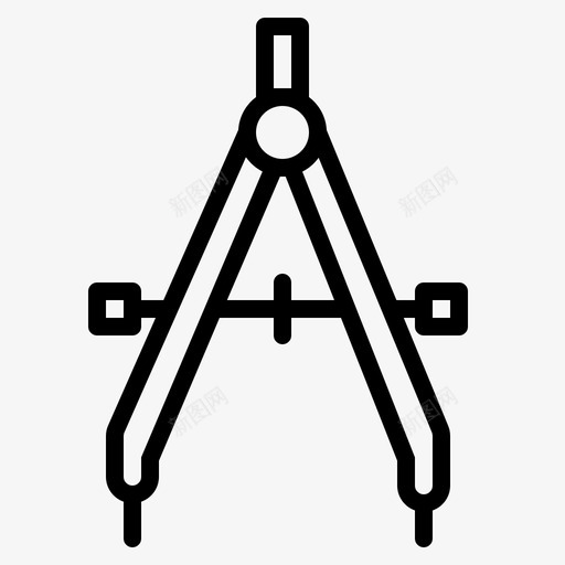 指南针手工艺工具图标svg_新图网 https://ixintu.com 工具 手工艺 指南针 教育收藏品