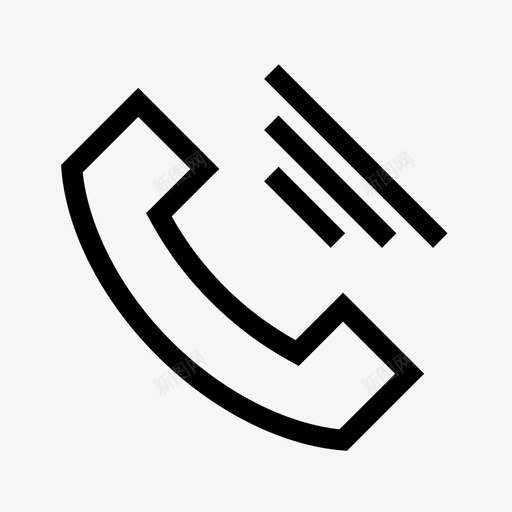 电话拨号铃声图标svg_新图网 https://ixintu.com 公司 拨号 电话 铃声