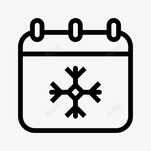 新年日历日期图标svg_新图网 https://ixintu.com 提醒 新年 日历 日期 时间表