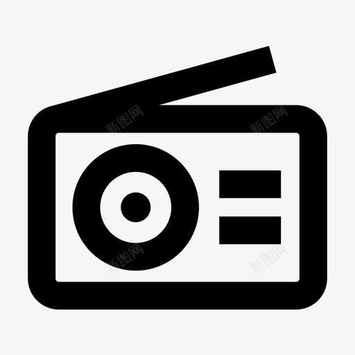 收音机通讯收听图标svg_新图网 https://ixintu.com 媒体 收听 收音机 材料图标 通讯 音乐