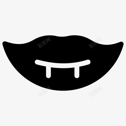 恶魔吸血鬼毒牙图标svg_新图网 https://ixintu.com 万圣节 万圣节标志 吸血鬼 恶魔 毒牙