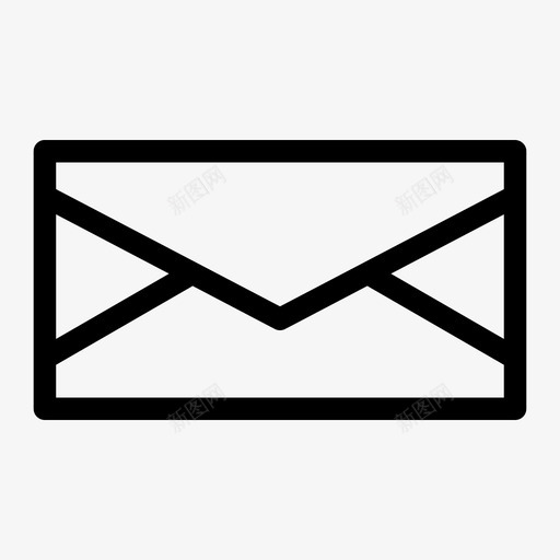 信封封闭式信件图标svg_新图网 https://ixintu.com 信件 信封 封闭式 移动介质 邮件 邮资