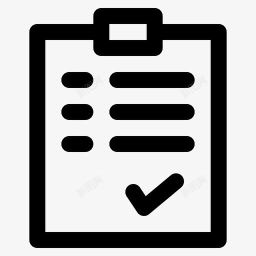 检查表板剪贴板图标svg_新图网 https://ixintu.com 列表 剪贴板 板 检查表 装运
