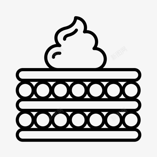 糕点蛋糕甜点图标svg_新图网 https://ixintu.com 甜点 糕点 蛋糕 食物