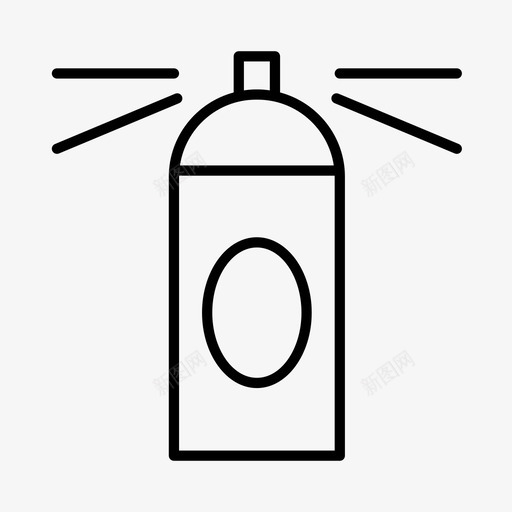 发胶美容化妆品图标svg_新图网 https://ixintu.com 化妆品 卫生 发胶 护发 护发产品 美容