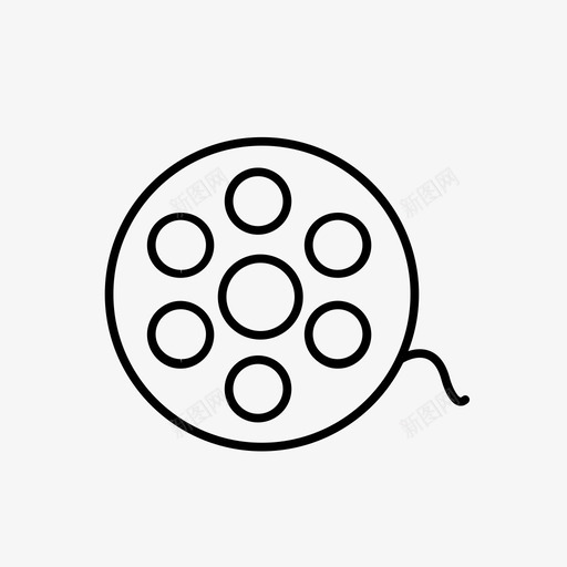 摄影机卷胶片卷电影图标svg_新图网 https://ixintu.com 摄影机卷 电影 胶片卷