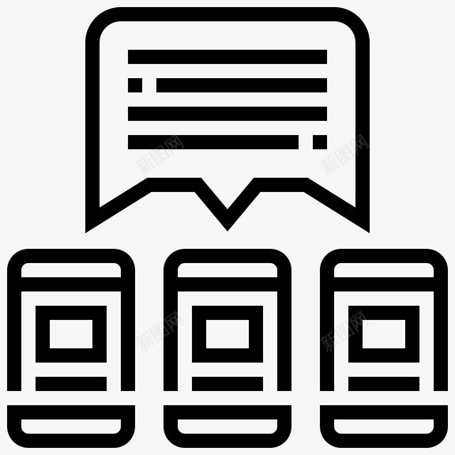 智能手机通讯社交图标svg_新图网 https://ixintu.com 智能手机 社交 通讯