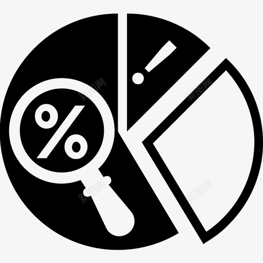 百分比分析数据分析业务管理图示符图标svg_新图网 https://ixintu.com 业务管理图示符图标 数据分析 百分比分析