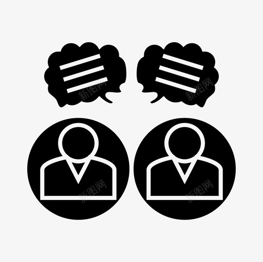谈判财务图标svg_新图网 https://ixintu.com 谈判 财务
