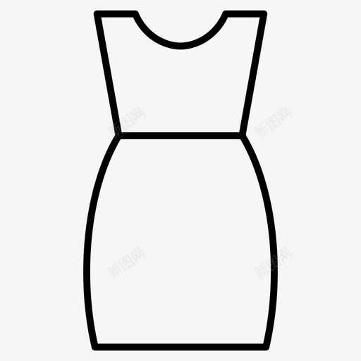 派对衣服衣服细线图标svg_新图网 https://ixintu.com 派对 衣服 衣服细线图标