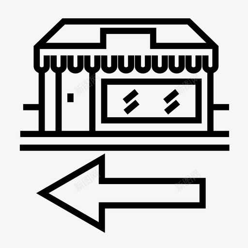 商店方向方向标志左边方向图标svg_新图网 https://ixintu.com 商店方向 左边方向 方向 方向标志