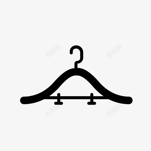 衣架服装店衣架套装1图标svg_新图网 https://ixintu.com 服装店 衣架 衣架套装1