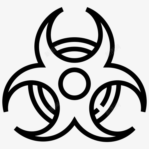 核污染图标svg_新图网 https://ixintu.com 核污染