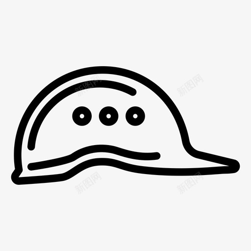 头罩结构安全帽图标svg_新图网 https://ixintu.com 头罩 安全帽 结构