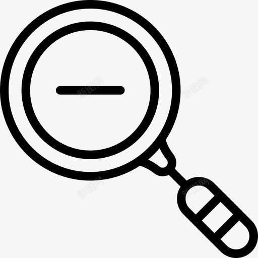 缩小应用程序按钮图标svg_新图网 https://ixintu.com 互动 应用程序 按钮 文件 漂亮的基本轮廓 缩小 通信