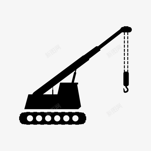 塔吊建筑商业图标svg_新图网 https://ixintu.com 商业 塔吊 工业 工地塔吊 建筑