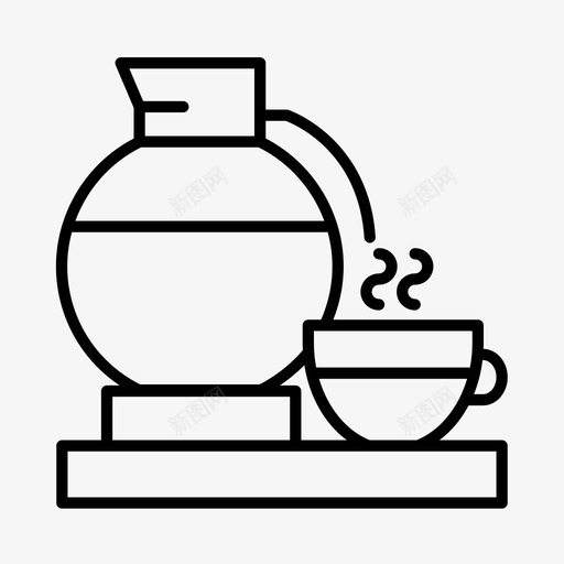 咖啡早餐咖啡厅图标svg_新图网 https://ixintu.com 咖啡 咖啡厅 早餐 食物 饮料