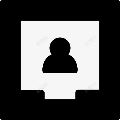 抽屉用户文件字形图标svg_新图网 https://ixintu.com 抽屉用户 文件字形