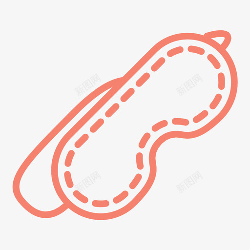 睡眠面膜眼罩旅行图标svg_新图网 https://ixintu.com 旅行 眼罩 睡眠面膜