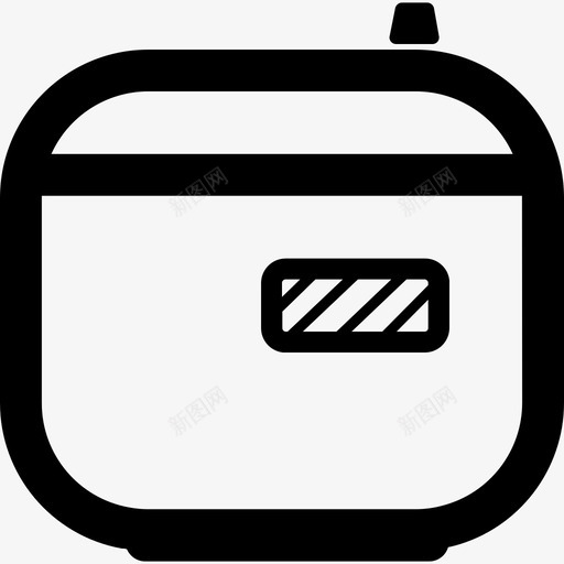 电饭煲食物蒸汽图标svg_新图网 https://ixintu.com 单身生活图标包 电饭煲 蒸汽 食物