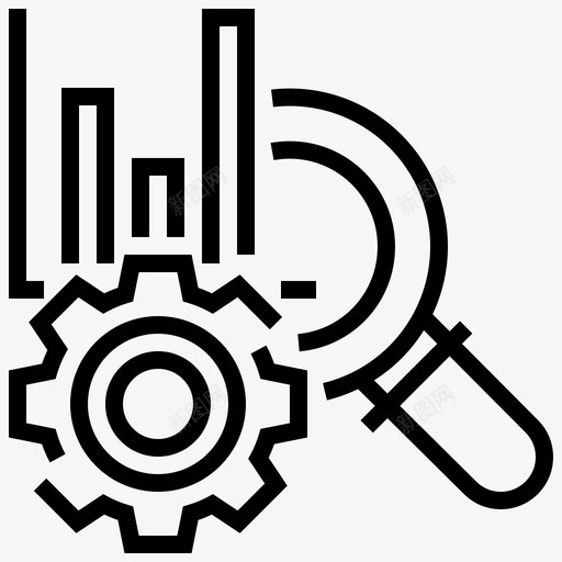分析通讯齿轮图标svg_新图网 https://ixintu.com 分析 放大 网络 网络分析 通讯 齿轮