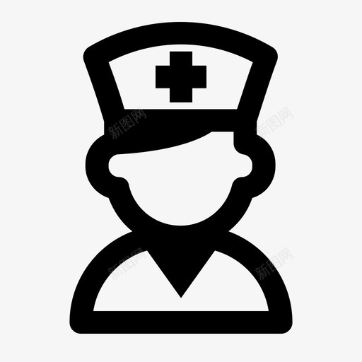 护士健康医院图标svg_新图网 https://ixintu.com 健康 医疗 医院 手术 护士