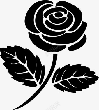 玫瑰花朵玫瑰花图标图标