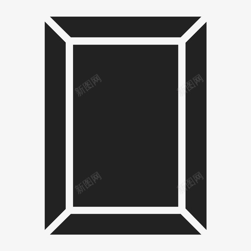 长棍面包钻石宝石图标svg_新图网 https://ixintu.com 宝石 形状 石头 钻石 钻石形状 长棍面包