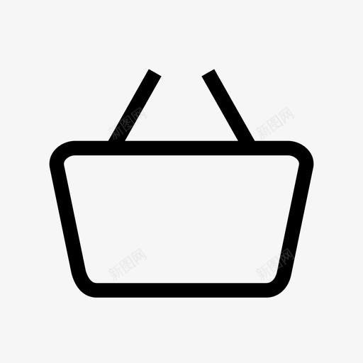 杂货店购物篮基本的用户界面收藏图标svg_新图网 https://ixintu.com 基本的用户界面收藏 杂货店 购物篮
