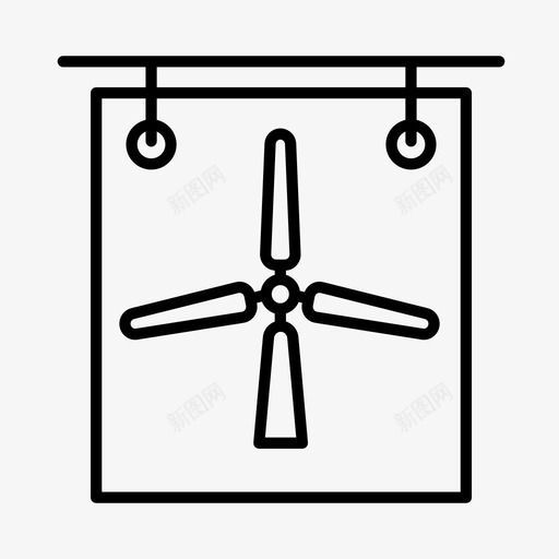 绿色能源生态环境图标svg_新图网 https://ixintu.com 可持续发展 环境 生态 绿色城市 绿色能源 风力发电