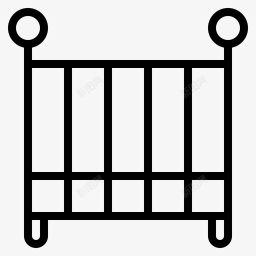 婴儿床床睡眠图标svg_新图网 https://ixintu.com 婴儿2 婴儿床 床 睡眠
