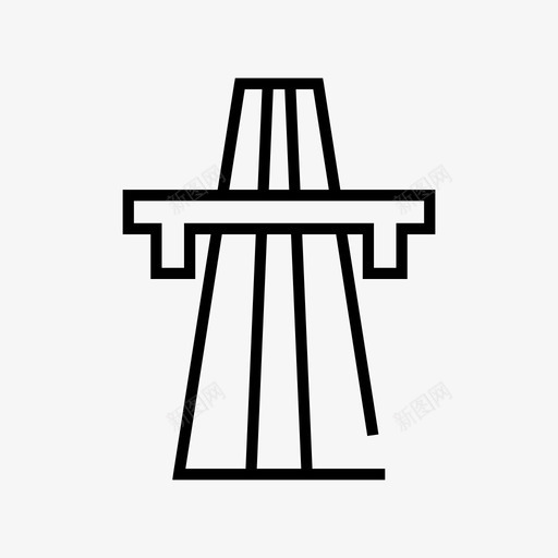 桥梁立交桥道路图标svg_新图网 https://ixintu.com 开发区和建筑物 桥梁 立交桥 街道 道路