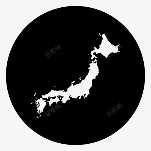 日本地图亚洲岛屿图标svg_新图网 https://ixintu.com 亚洲 岛屿 日本 日本地图