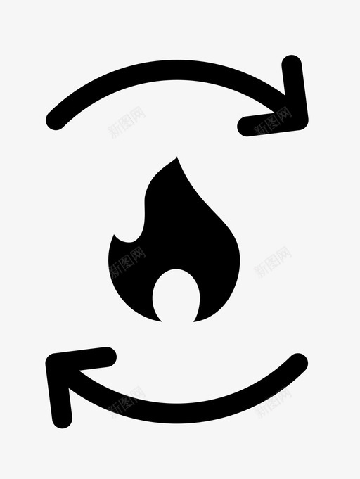 再开火加载重做图标svg_新图网 https://ixintu.com 上传 再做一次 再开火 加载 重做