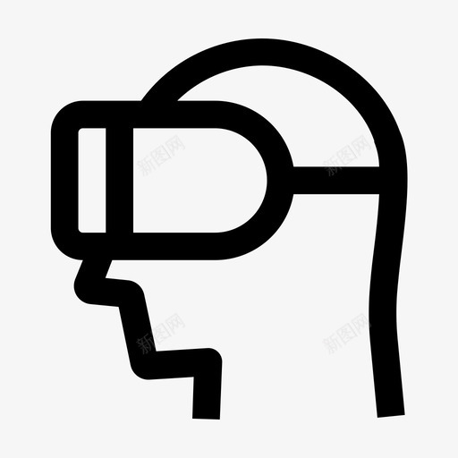 增强现实oculus虚拟现实护目镜图标svg_新图网 https://ixintu.com oculus 增强现实 虚拟现实护目镜