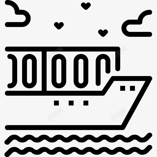 海运交货物流图标svg_新图网 https://ixintu.com 交货 海运 物流 运输