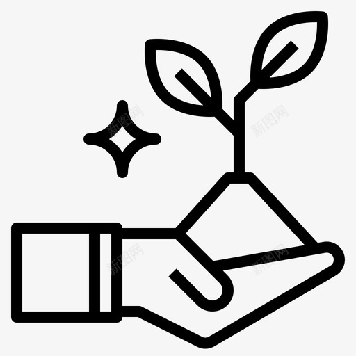 生长植物生态环境图标svg_新图网 https://ixintu.com 环境 生态 生长植物 萌芽
